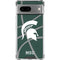 Michigan State University Green Basketball Google Pixel 7a Clear Case